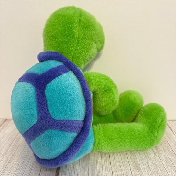 Manhattan Toy Plush Turtle Tortoise Blue Purple Shell 90's Toy Pet Galopagos - Picture 13 of 13